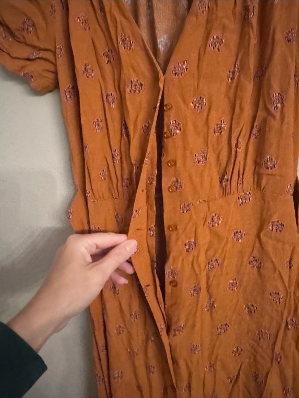 SESSUN Button Front Midi Dress - Picture 5 of 7